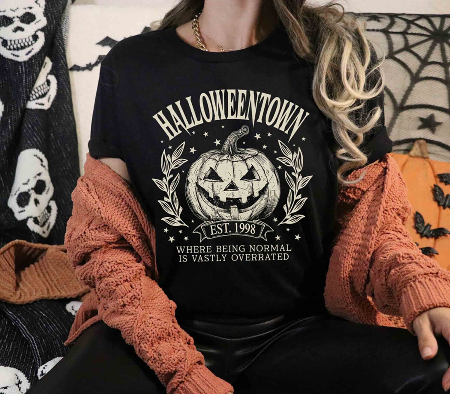 Halloweentown Est 1998 Retro Sweatshirt Halloweentown University Fall Shirt Halloween Tee image 3