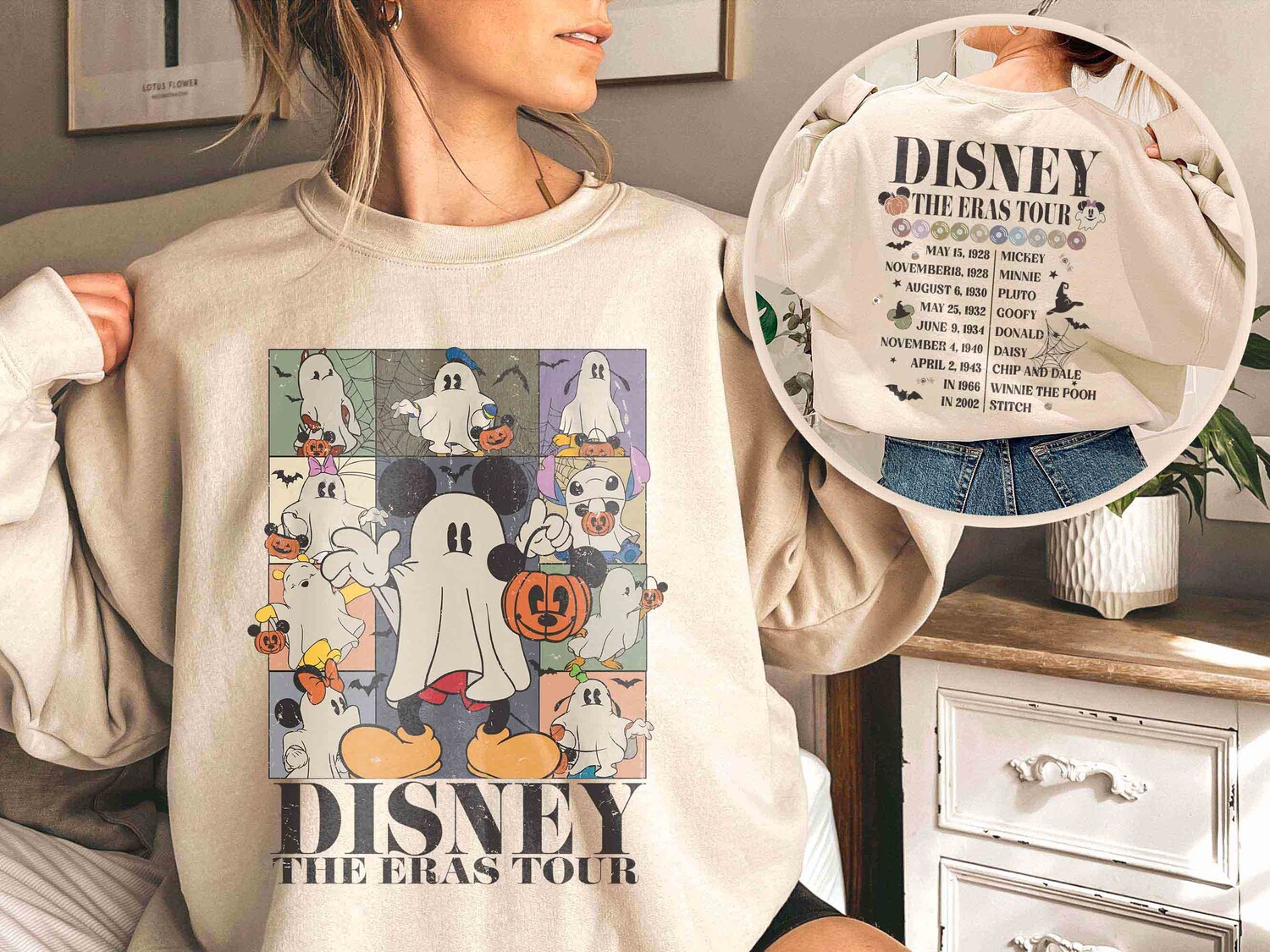 Retro Halloween Shirt Mickey Ghost Shirt Mickey's Not So Scary Party Halloween Gift image 0