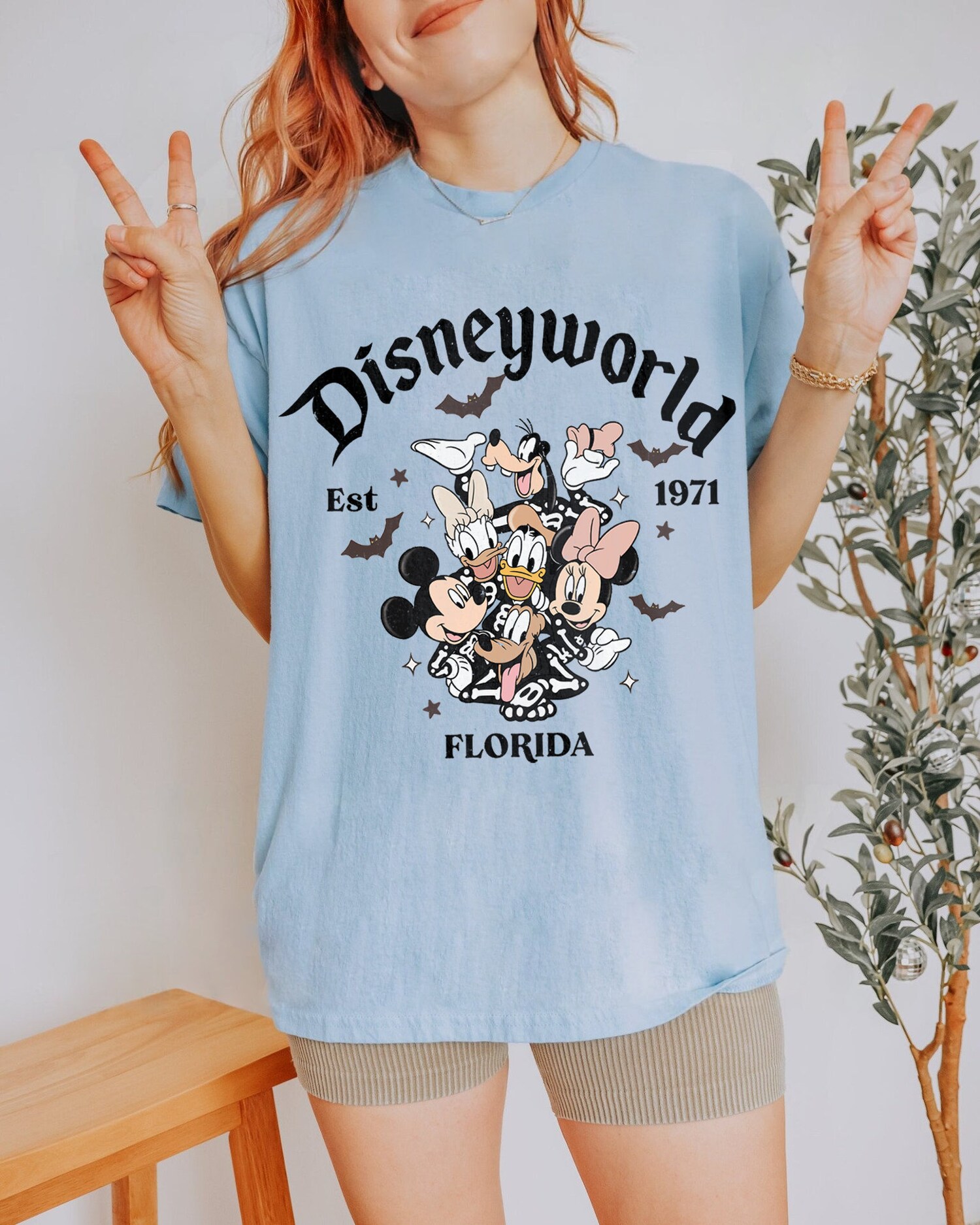 Vintage Disneyworld Halloween Shirt Established 1971 Mickey and Friends Retro Disney Tee image 3