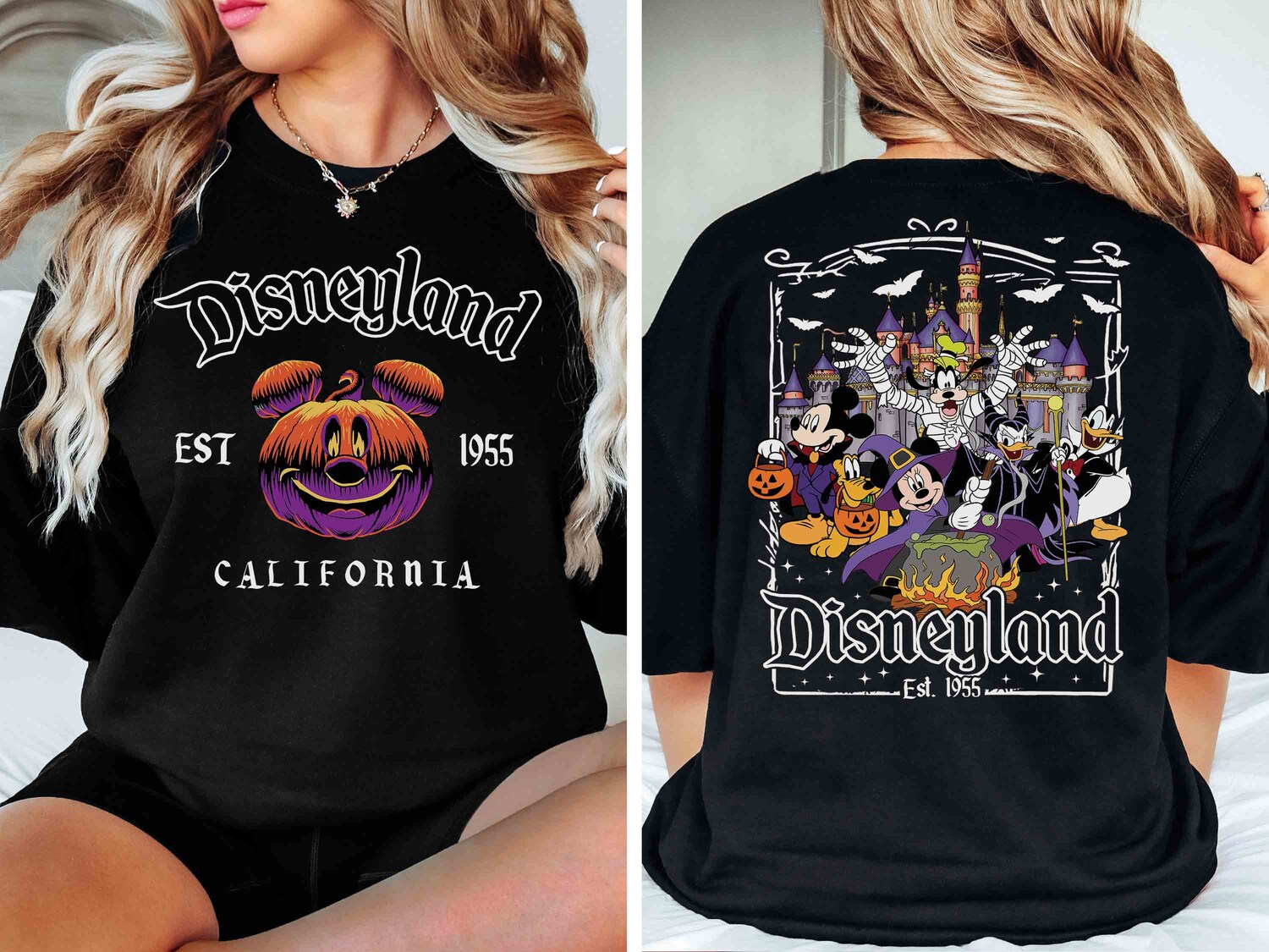 Disneyland Est. 1955 Halloween Shirt | 2 Sided Oogie Boogie Bash Party Shirt image 0