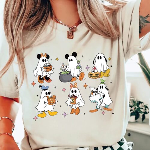 Halloween Disney Shirt - Mickey and Friends Ghost Tee - Disney Spooky Halloween Shirt image 0