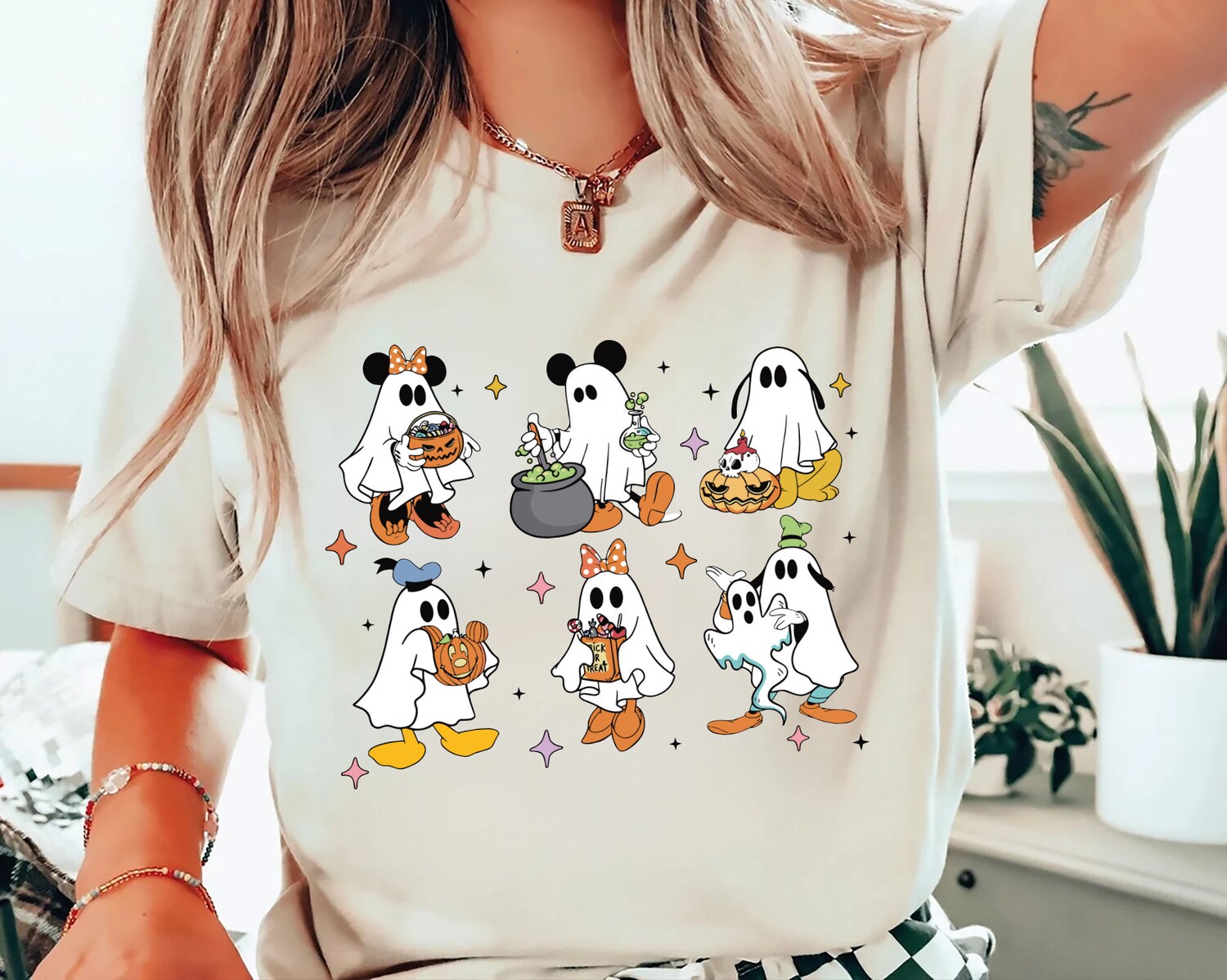 Halloween Disney Shirt - Mickey and Friends Ghost Tee - Disney Spooky Halloween Shirt image 0