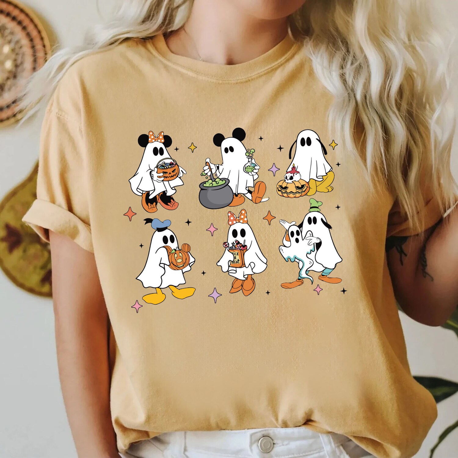 Halloween Disney Shirt - Mickey and Friends Ghost Tee - Disney Spooky Halloween Shirt image 3