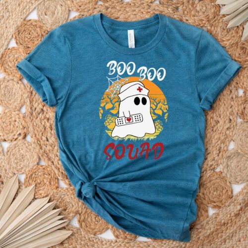 Funny Boo Boo Squad Halloween T-Shirt | Spooky Season Costume | Fall Family Tee Gift image 0