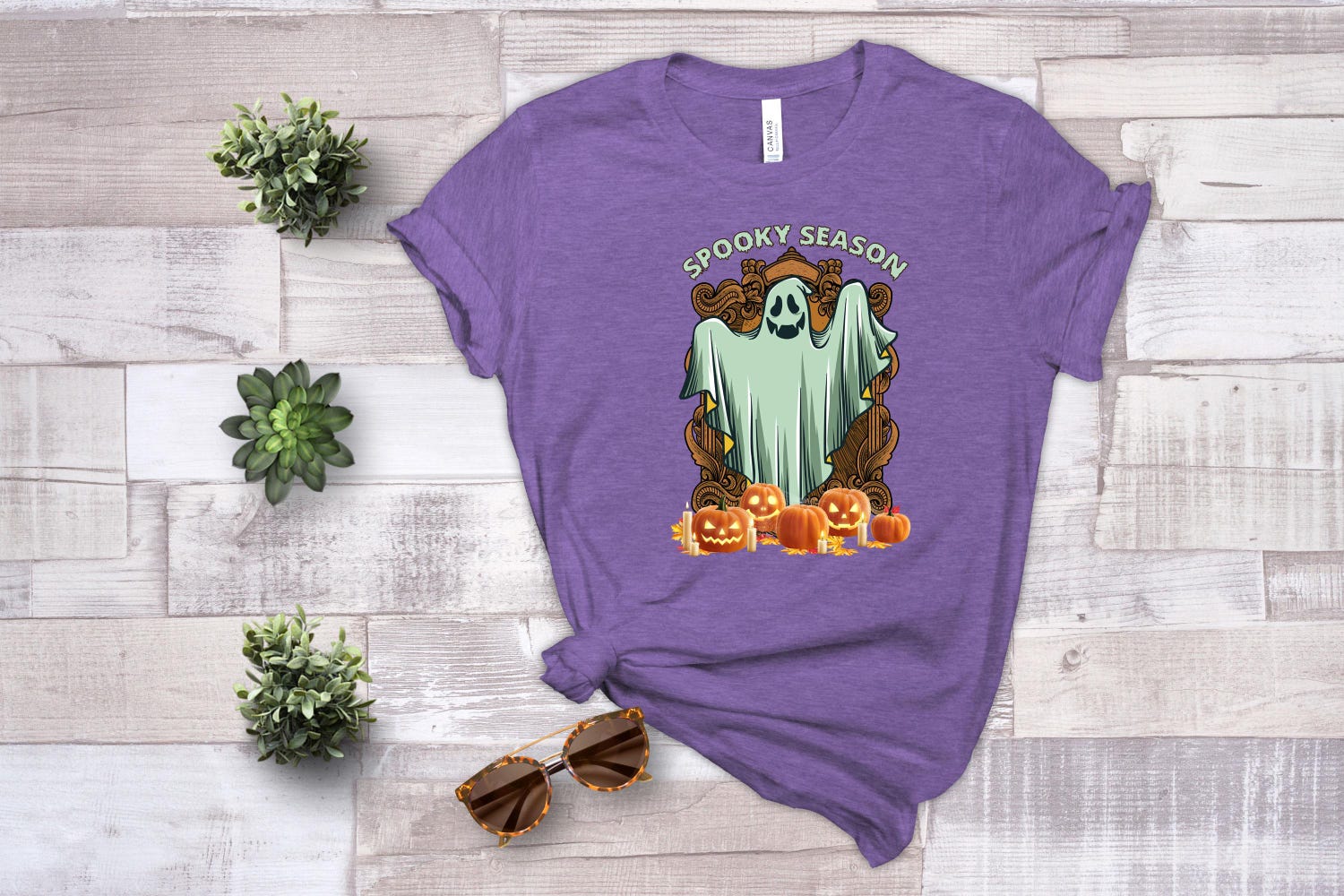 Spooky Season Halloween T-shirt | Funny Fall Shirt | Ghost Costume Tee | Family Halloween Gift image 4