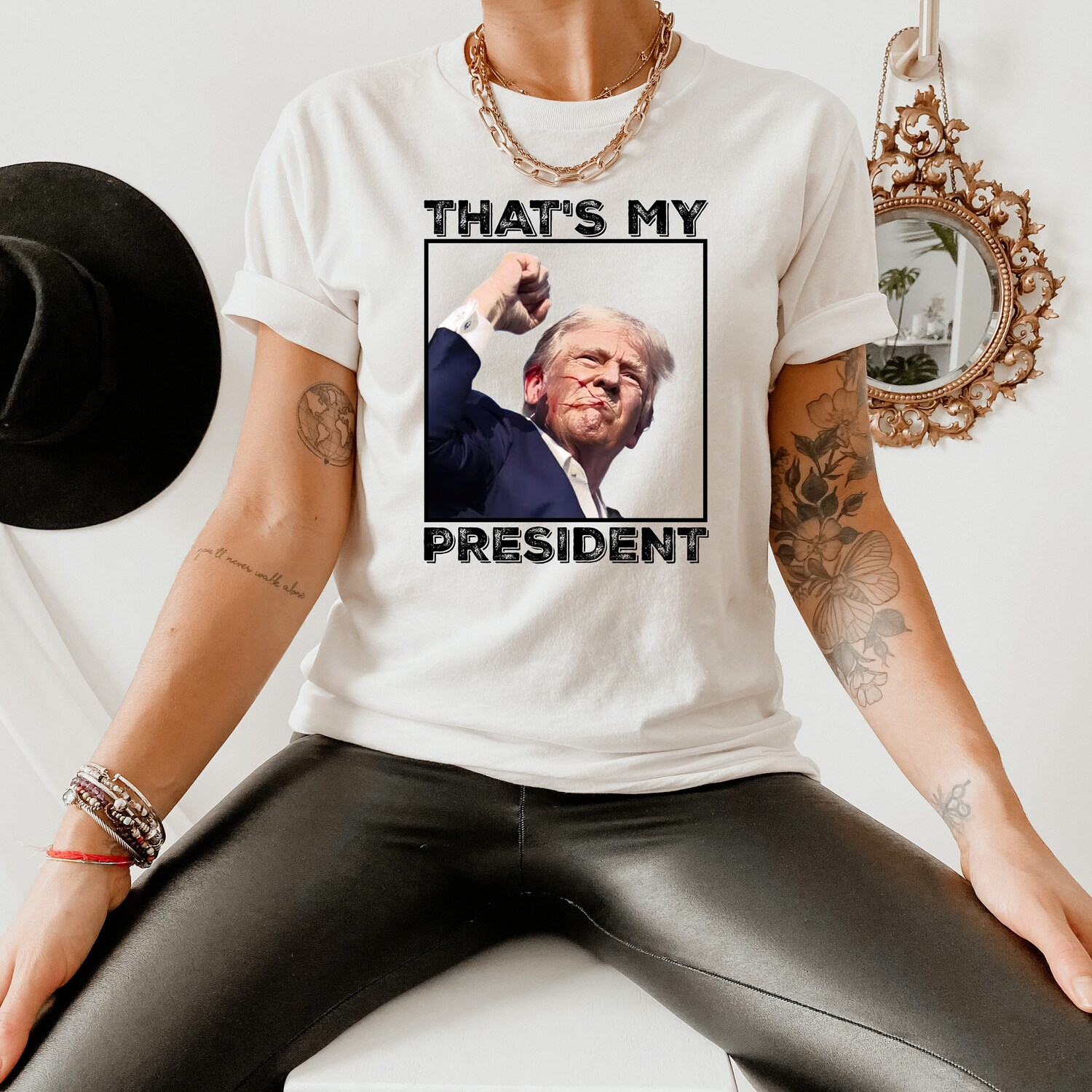 Trump 2024 Shirt | Donald Trump Supporter Tee | Political Statement Shirt | Trump Fighter Shirt image 1