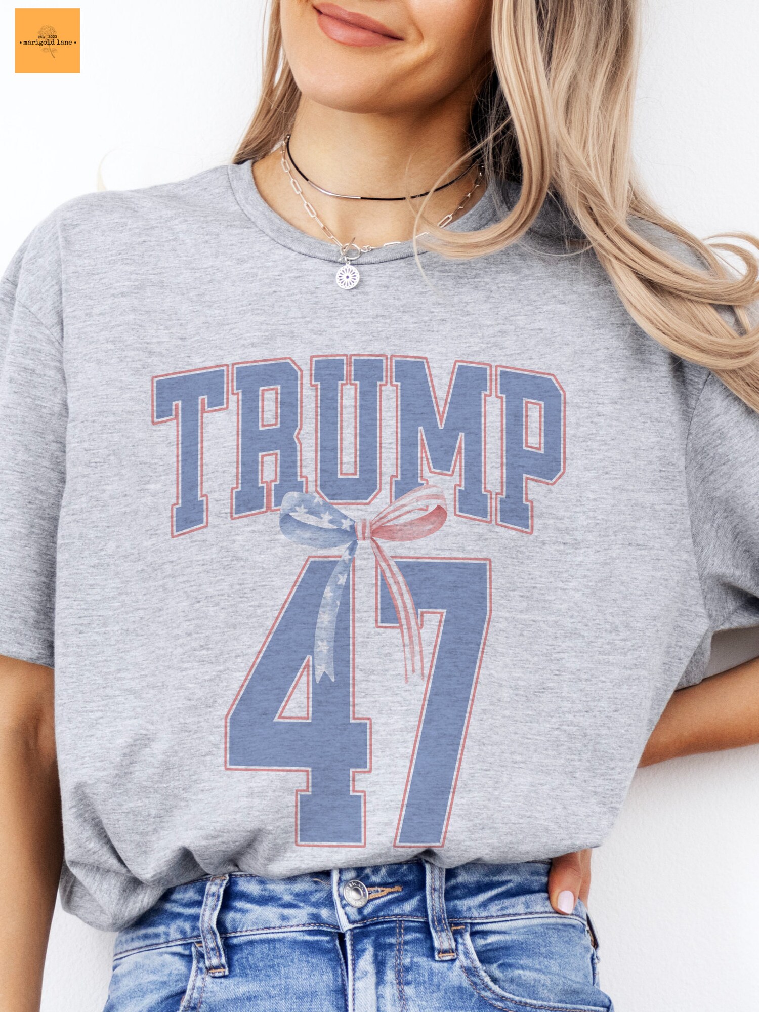 Trump Coquette T-shirt MAGA 47 Tee Cute Political Shirt Multiple Colors Trump Supporter Apparel image 2