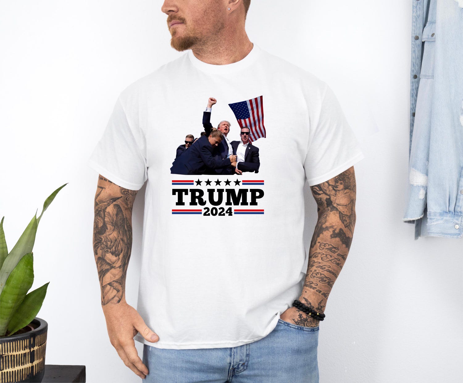 Stand With Trump Shirt - Trump Rally Shirt - Make America Great Again Sweatshirt - Trump 2024 image 1