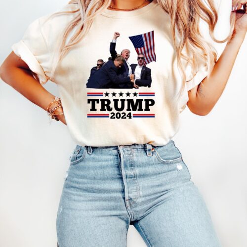 Stand With Trump Shirt - Trump Rally Shirt - Make America Great Again Sweatshirt - Trump 2024 image 0