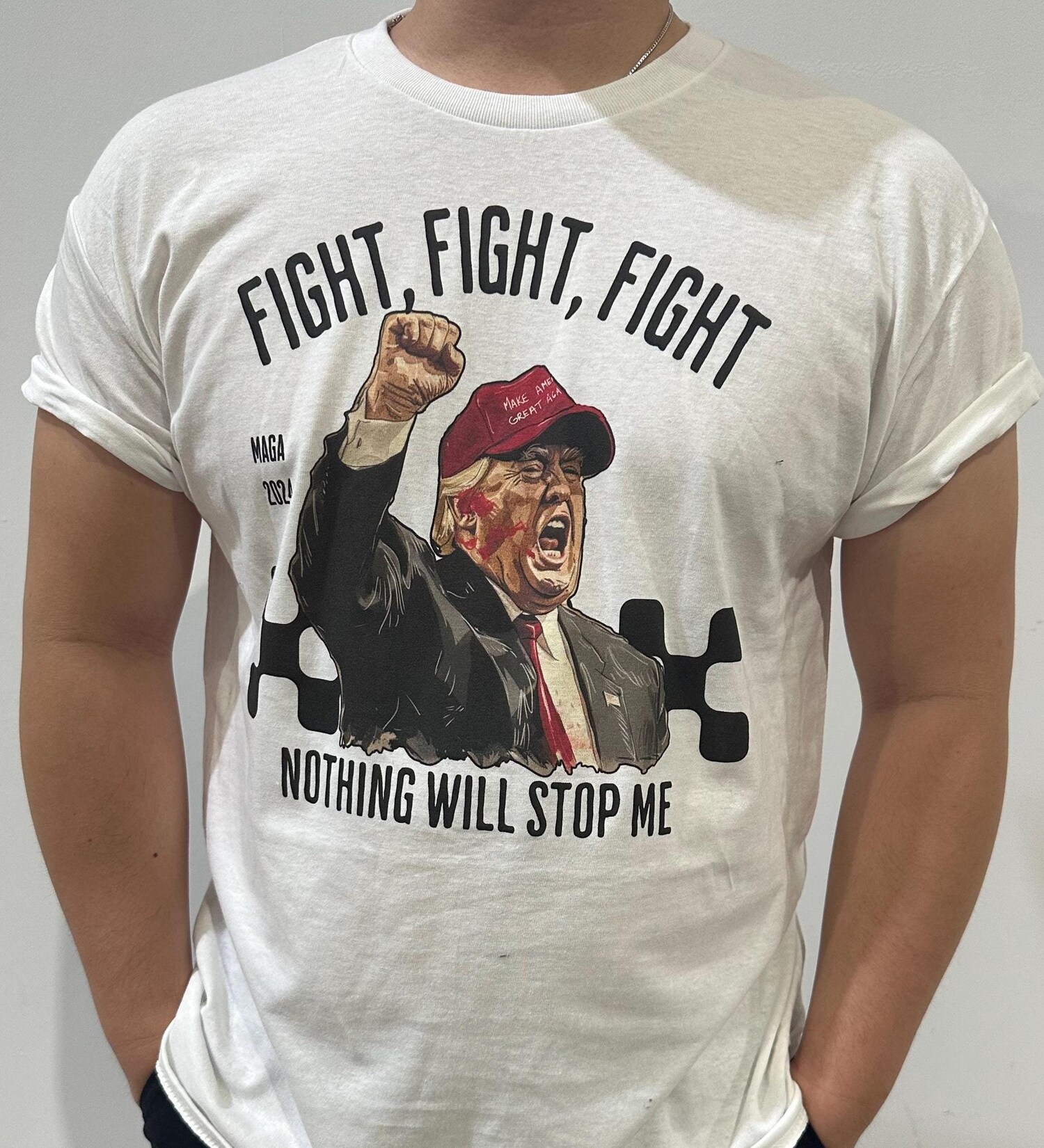Nothing Will Stop Me Trump 2024 Rally Shirt | Donald Trump Pennsylvania Campaign T-Shirt image 0