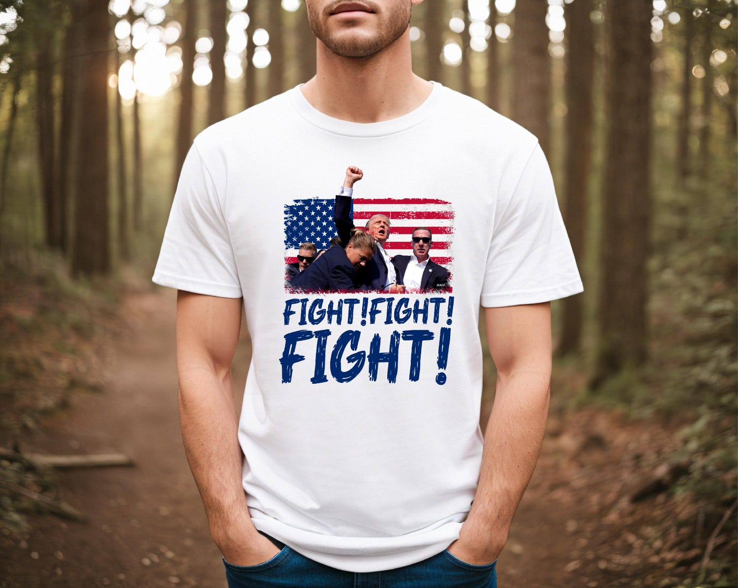 Trump 2024 Election Shirt | Support President Donald Trump | Fight Fight Fight Tee image 3