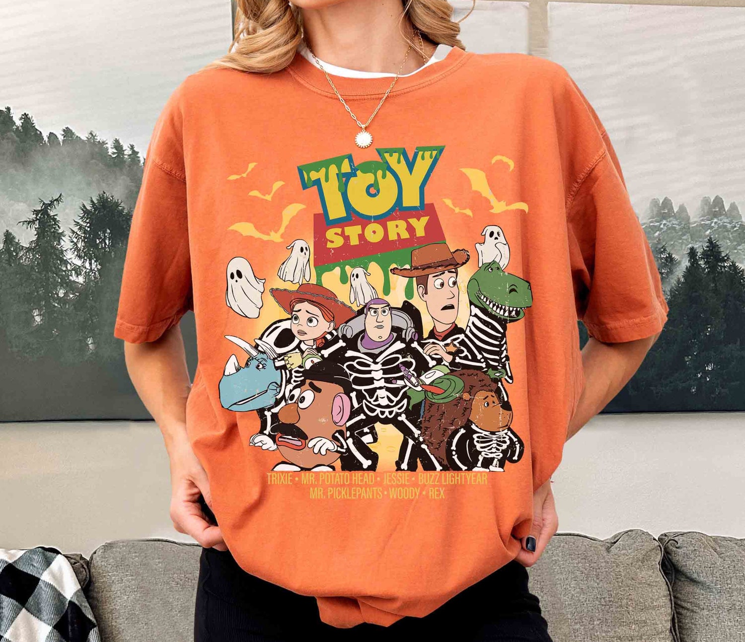 Retro Toy Story Halloween Shirt Vintage Toy Story Tee Halloween 2024 image 2