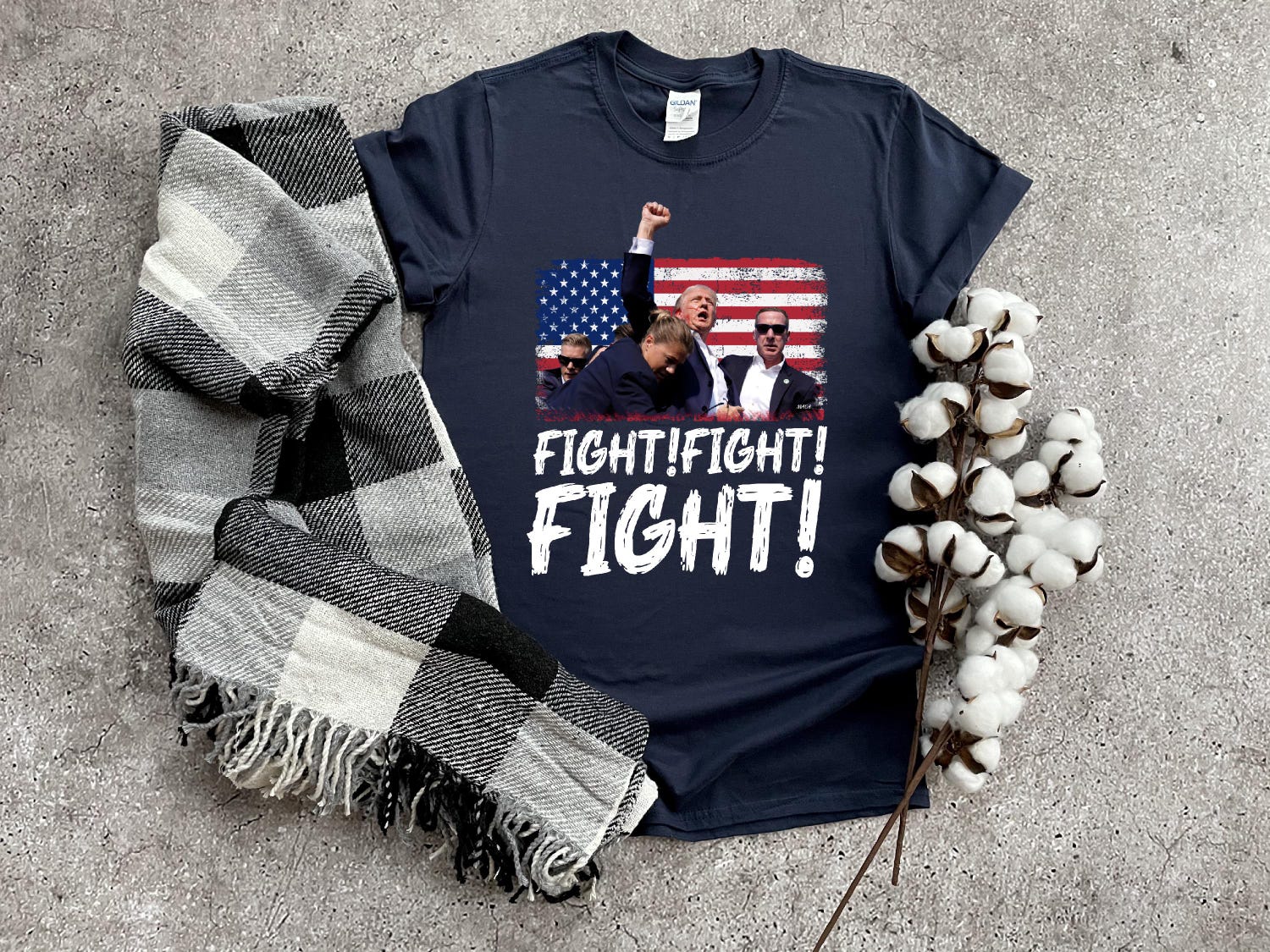 Trump Fight Fight Fight Shirt | God Bless Trump | President Donald Trump 2024 | Support Trump Election image 4