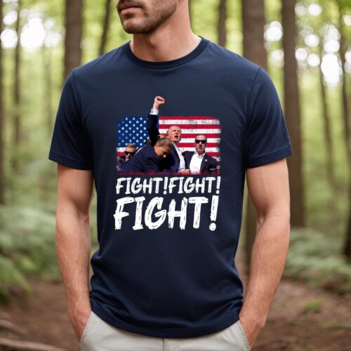 Trump Fight Fight Fight Shirt | God Bless Trump | President Donald Trump 2024 | Support Trump Election image 0