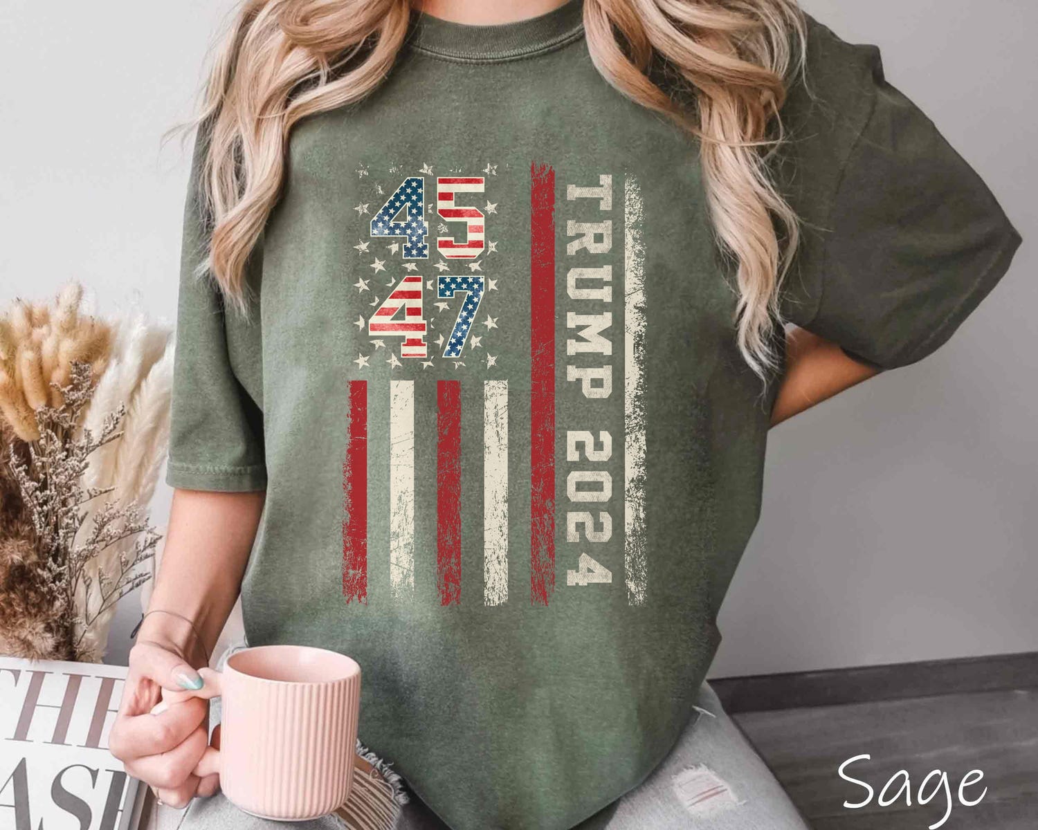 Trump 2024 American Flag Shirt President Election T-shirt Take America Back image 5