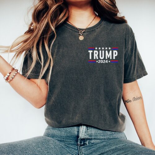 Trump 2024 Shirt | Patriotic Trump T-Shirt for Women | Trump Nation Apparel image 0