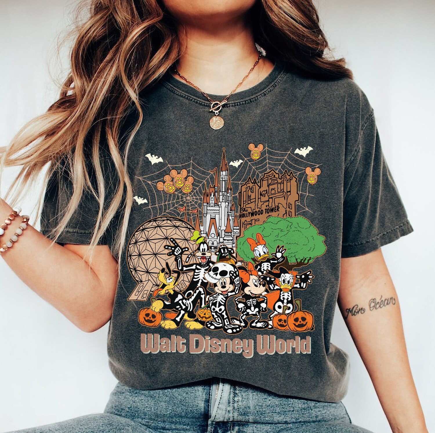 Vintage Halloween Shirt | Mickey Not So Scary Party Tee image 1