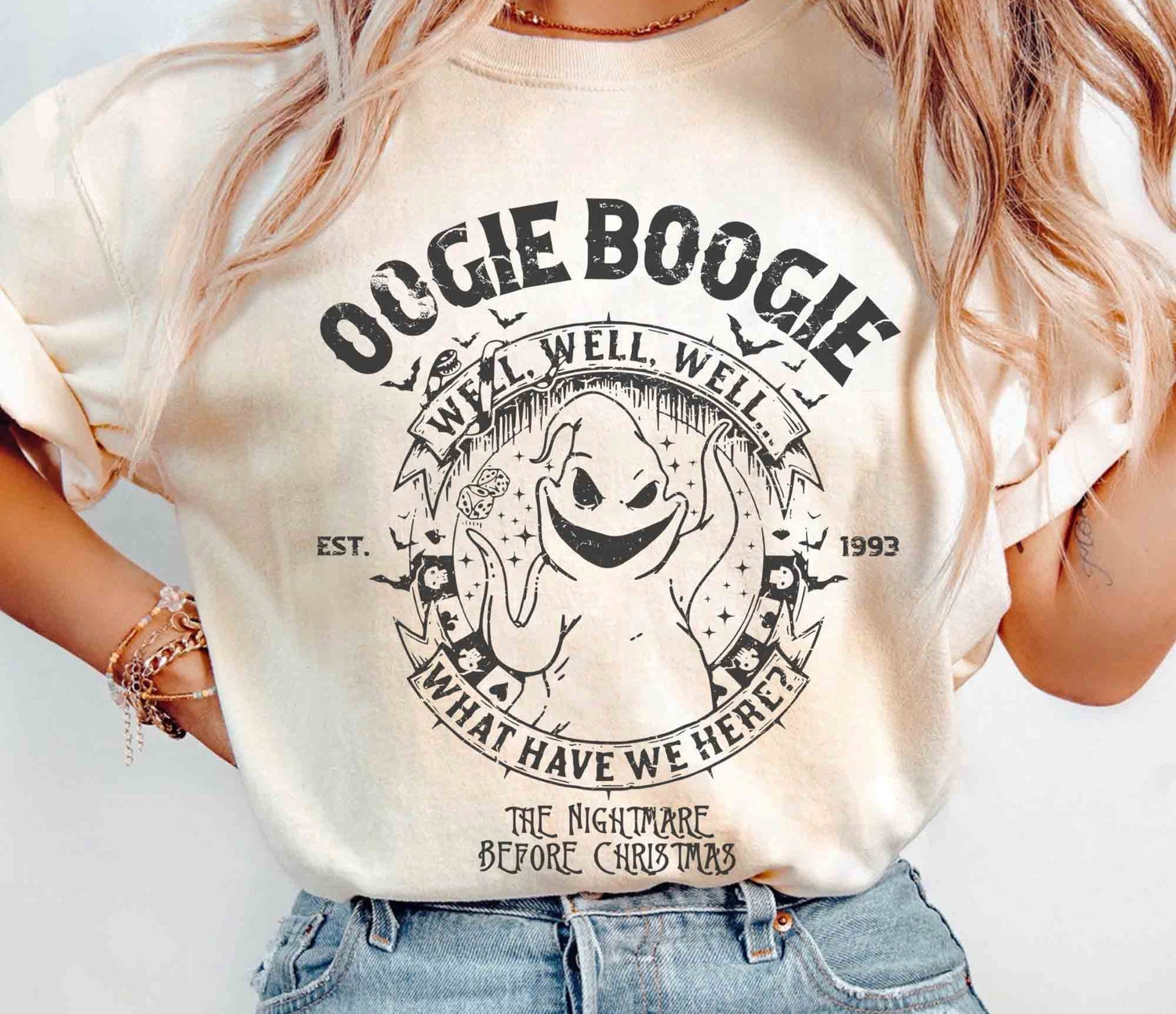 Vintage Oogie Boogie Shirt 1993 Halloween Tee Mickey's Not So Scary Party Oogie Bash image 3