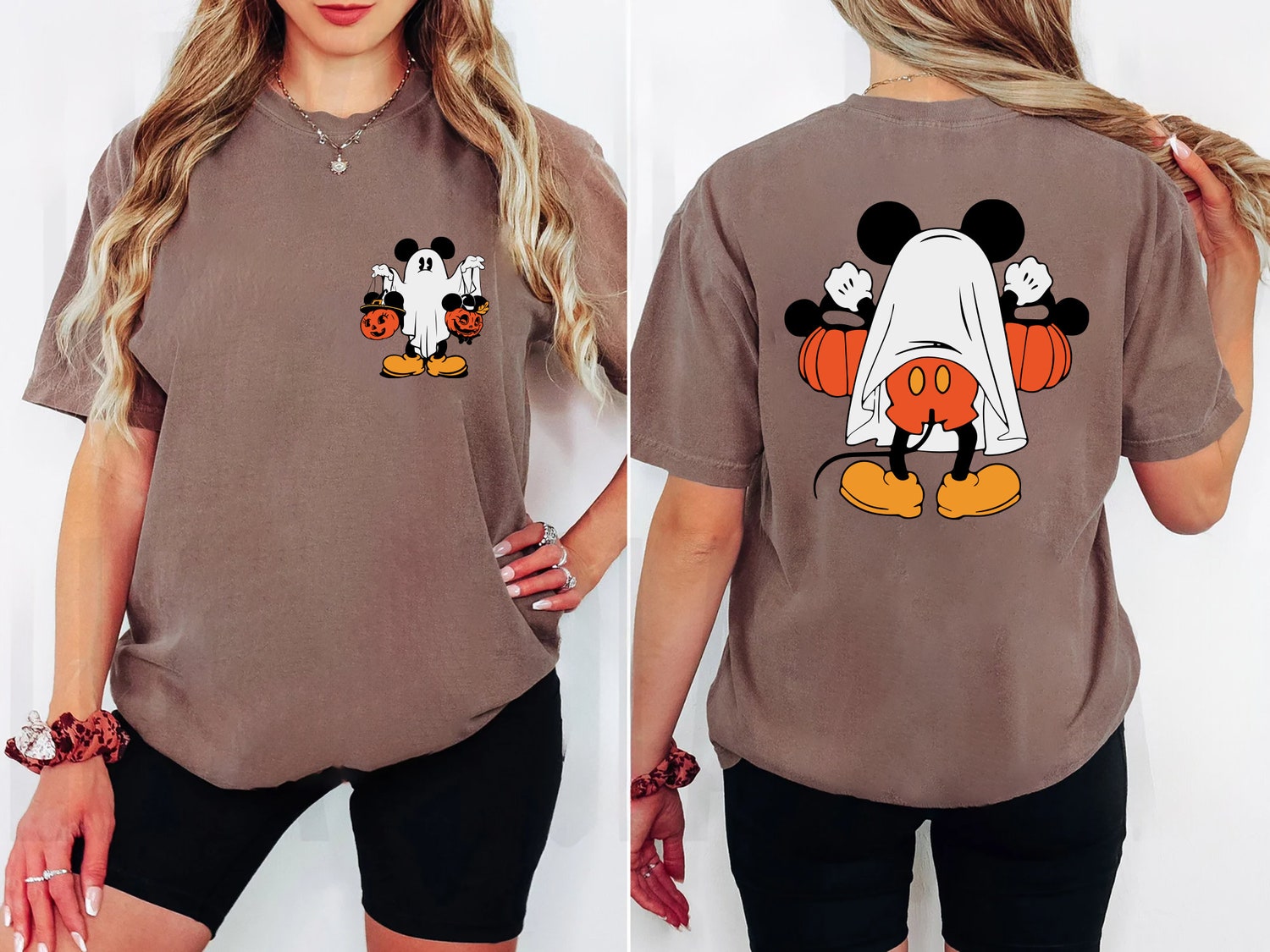 Mickey Halloween Shirt Retro Ghost Tee Mickey's Not So Scary Spooky Shirt image 3