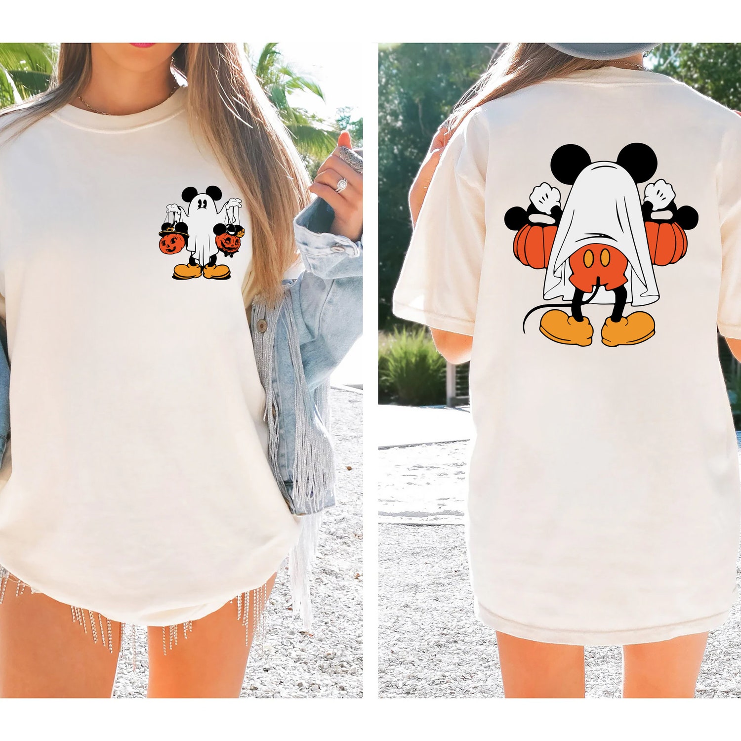 Mickey Halloween Shirt Retro Ghost Tee Mickey's Not So Scary Spooky Shirt image 1