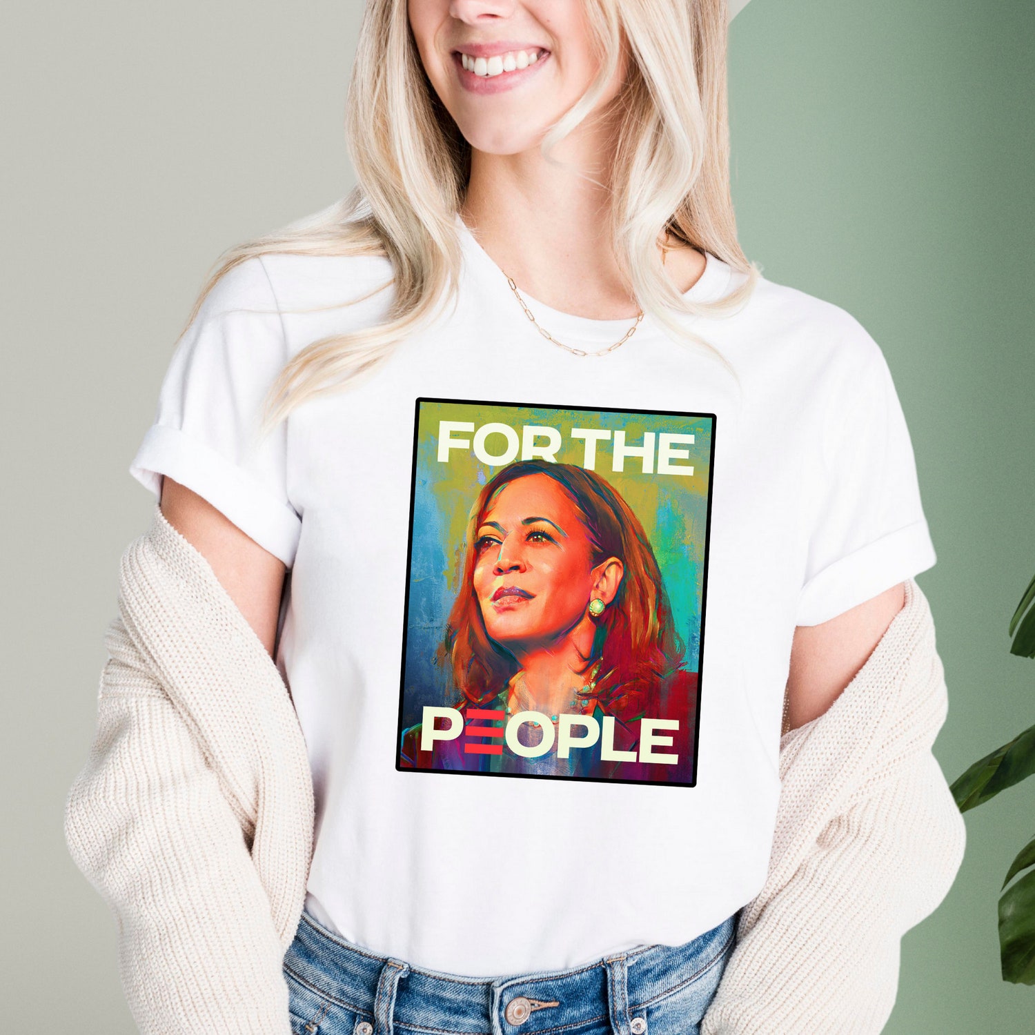 Kamala Harris 2024 T-Shirt | For The People | Presidential Election | Democratic Rally Shirt image 3