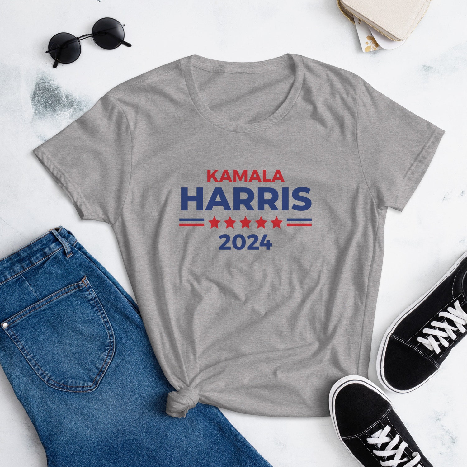 Kamala Harris 2024 Women's T-Shirt | Presidential Campaign Shirt image 1