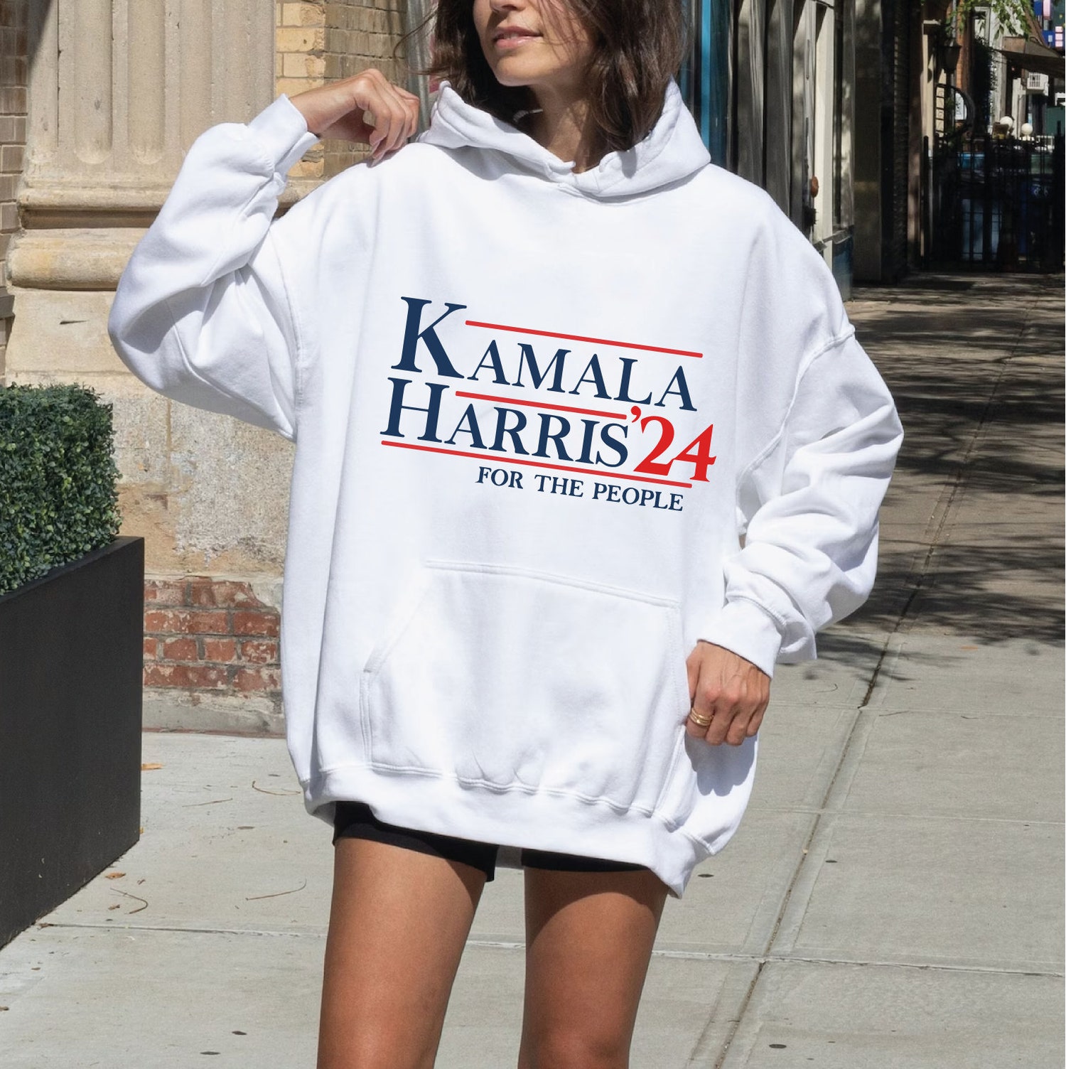 Kamala Harris 2024 Shirt Madam President For The People Political Campaign Apparel image 2