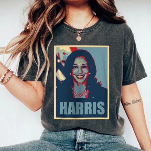 Kamala Harris 2024 Election Shirt | Vote for Harris | Political USA Flag Tee image 0