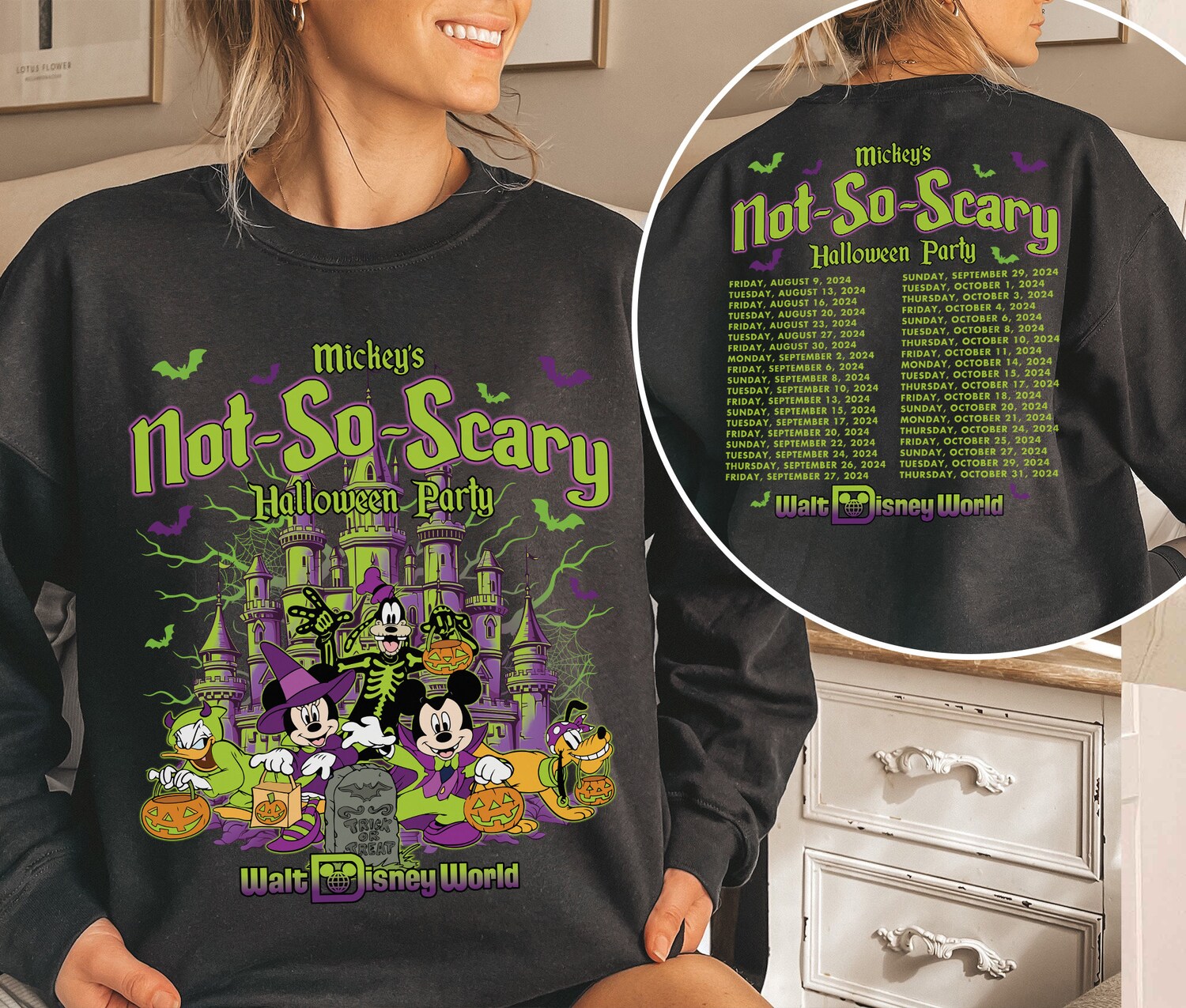 Mickey's Not So Scary Halloween Party 2024 Shirt | Halloween Tee | Mickey and Friends Shirt image 1