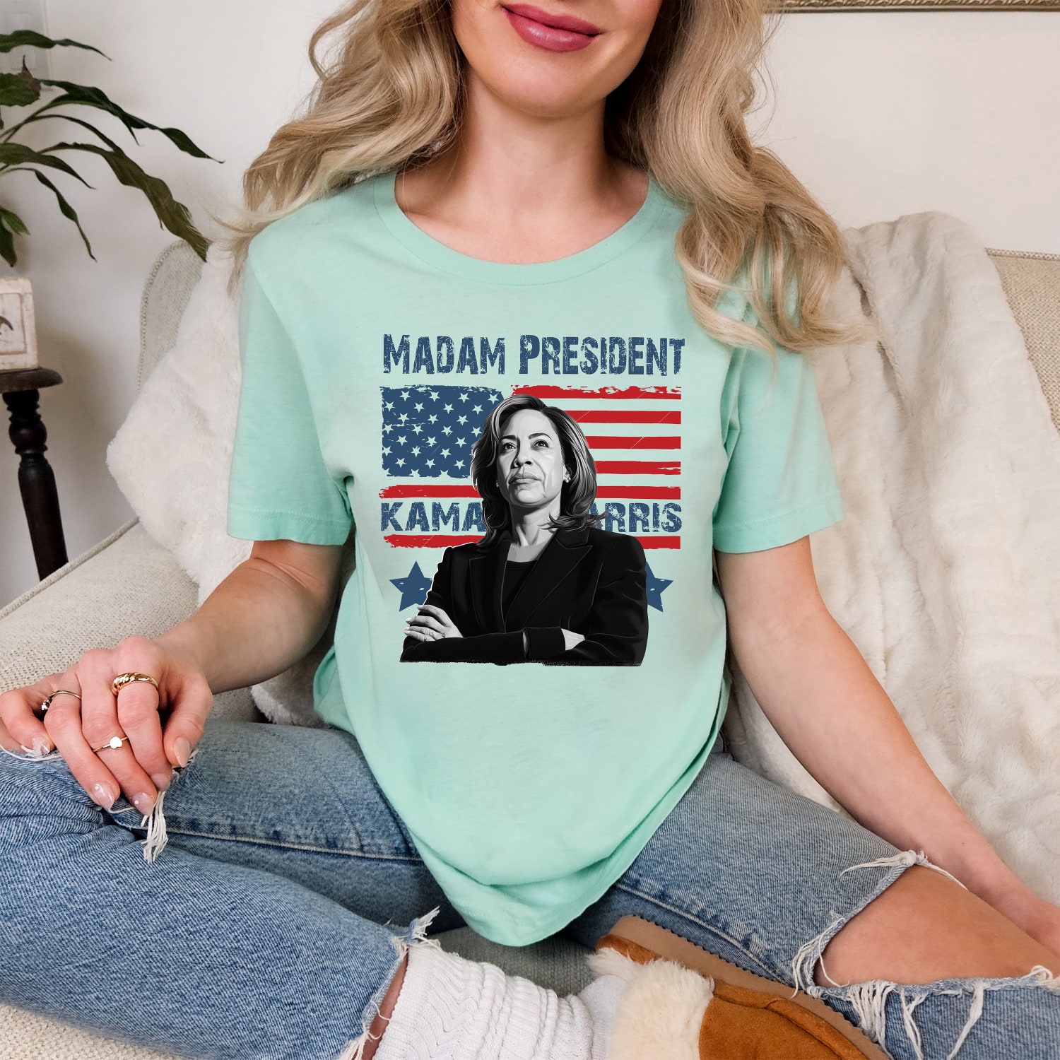 2024 Kamala Harris Shirt Madam President Election Shirt Kamala Harris 2024 Campaign Tee image 1