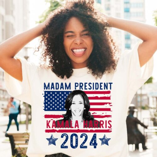 Kamala Harris 2024 Shirt | Madam President Kamala Harris Print image 0