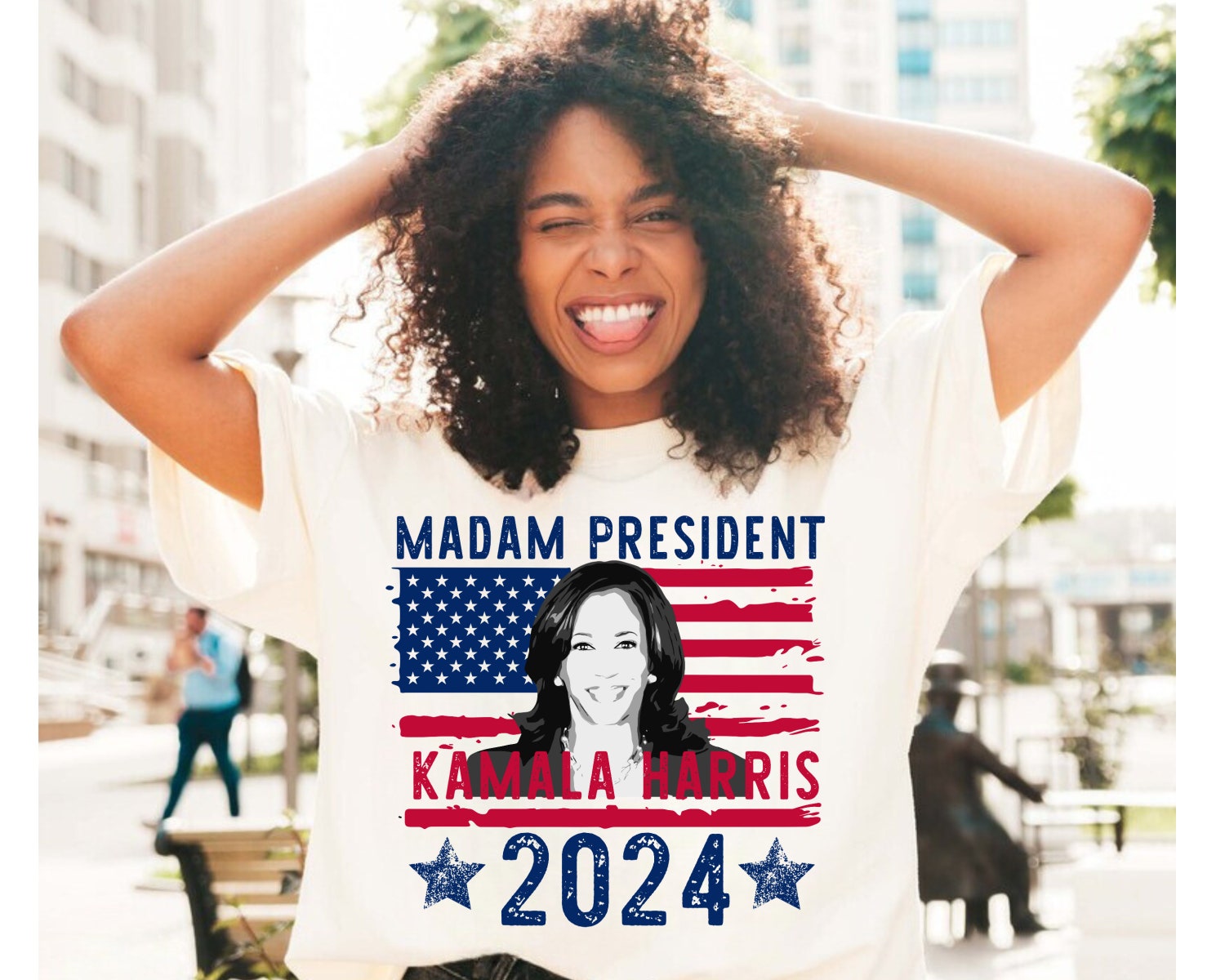 Kamala Harris 2024 Shirt | Madam President Kamala Harris Print image 0