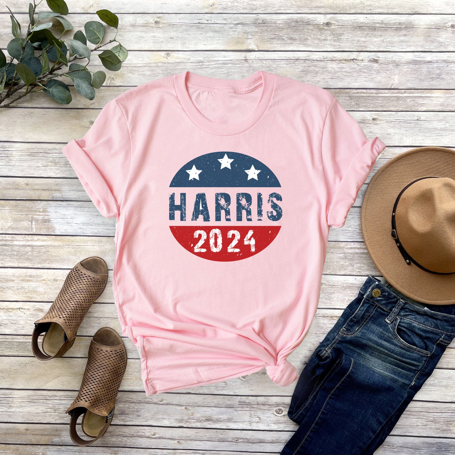 Kamala Harris 2024 Shirt | Kamala for The People Rally Tee | Madam President Harris Campaign Shirt image 1