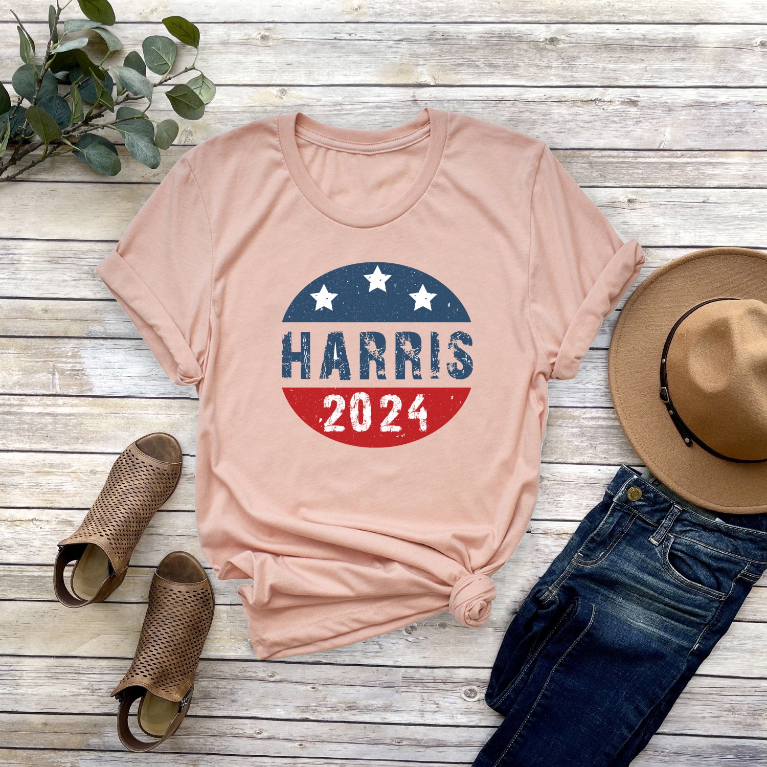 Kamala Harris 2024 Shirt | Kamala for The People Rally Tee | Madam President Harris Campaign Shirt image 2