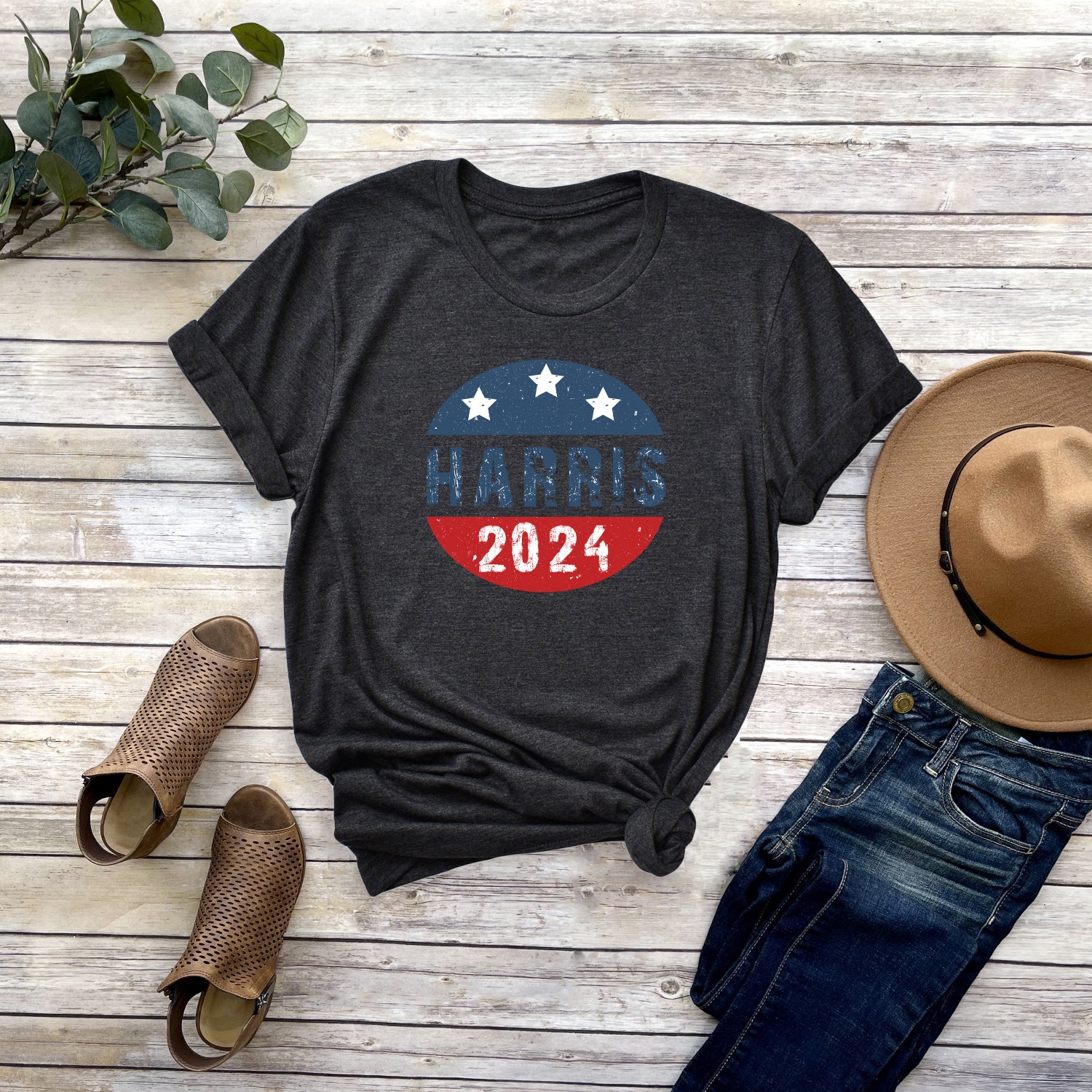 Kamala Harris 2024 Shirt | Kamala for The People Rally Tee | Madam President Harris Campaign Shirt image 5