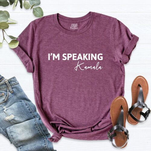 Kamala Harris I Am Speaking Shirt - Biden Harris Election Vote Feminist Tee image 0