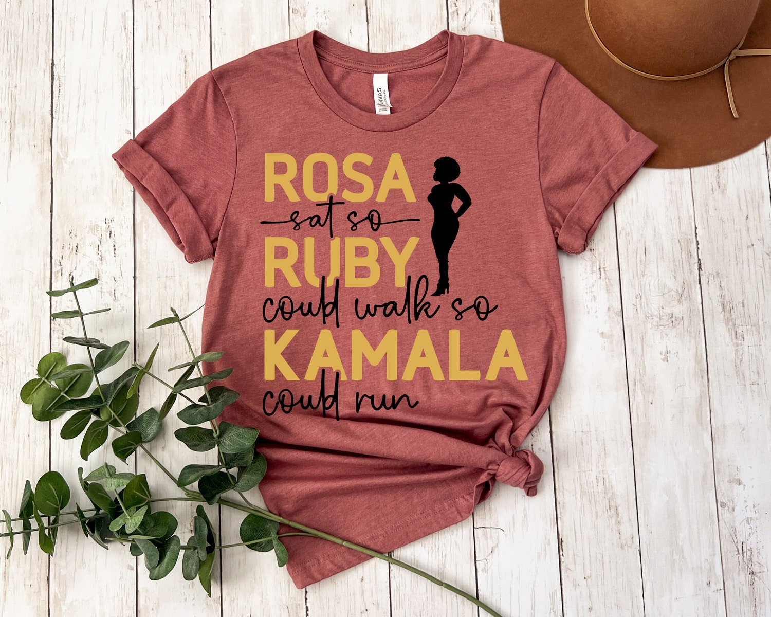 Kamala Harris 2024 Election Shirt - Rosa Sat Ruby Walked Kamala Harris President Shirt image 6