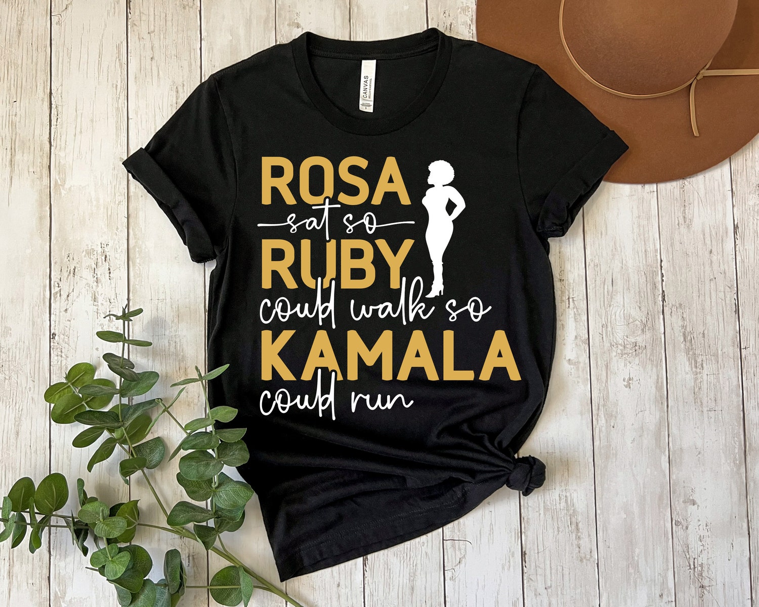 Kamala Harris 2024 Election Shirt - Rosa Sat Ruby Walked Kamala Harris President Shirt image 3