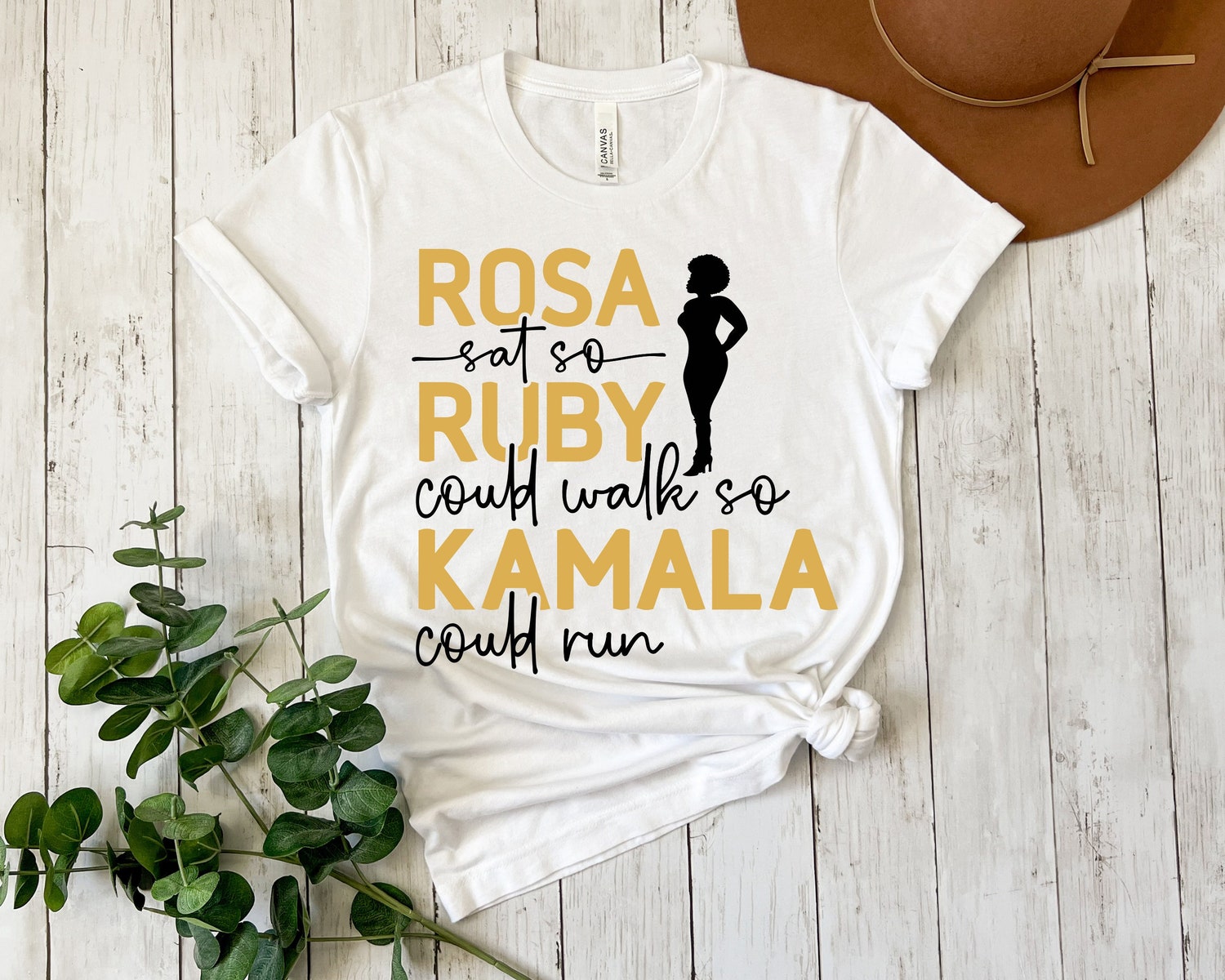 Kamala Harris 2024 Election Shirt - Rosa Sat Ruby Walked Kamala Harris President Shirt image 0
