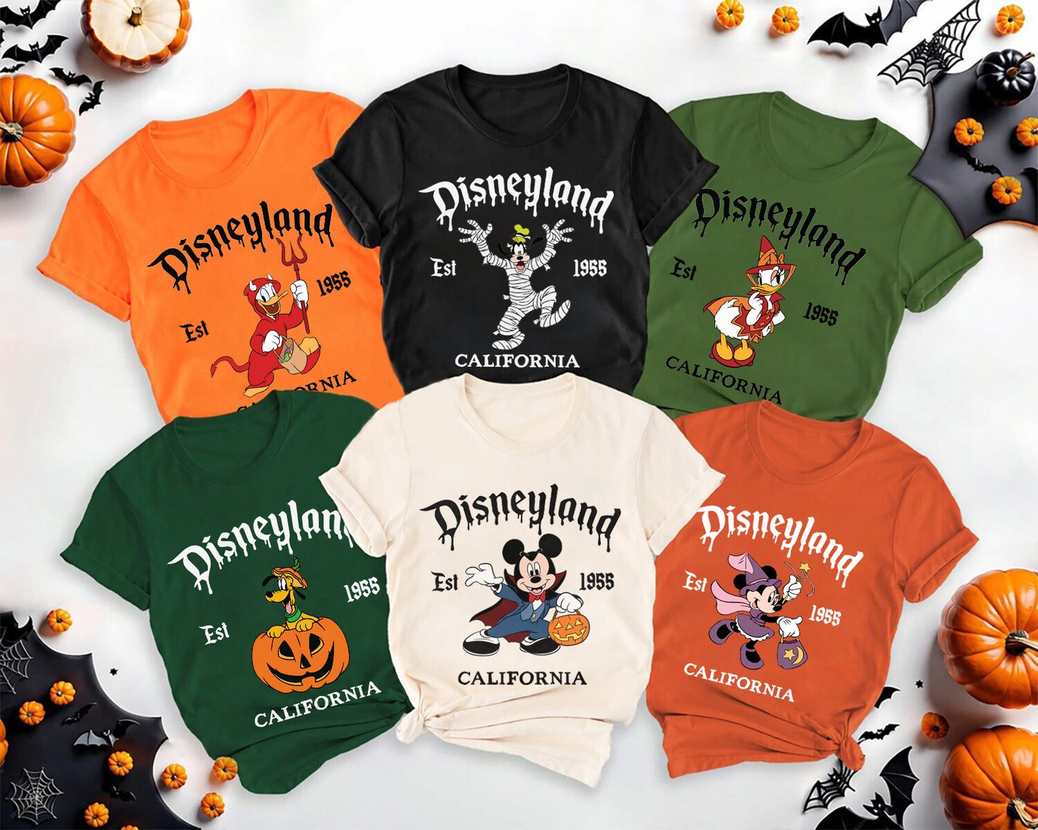 Vintage Disneyland Halloween Shirt - Mickey & Friends Disney Family Halloween Party Tee image 2