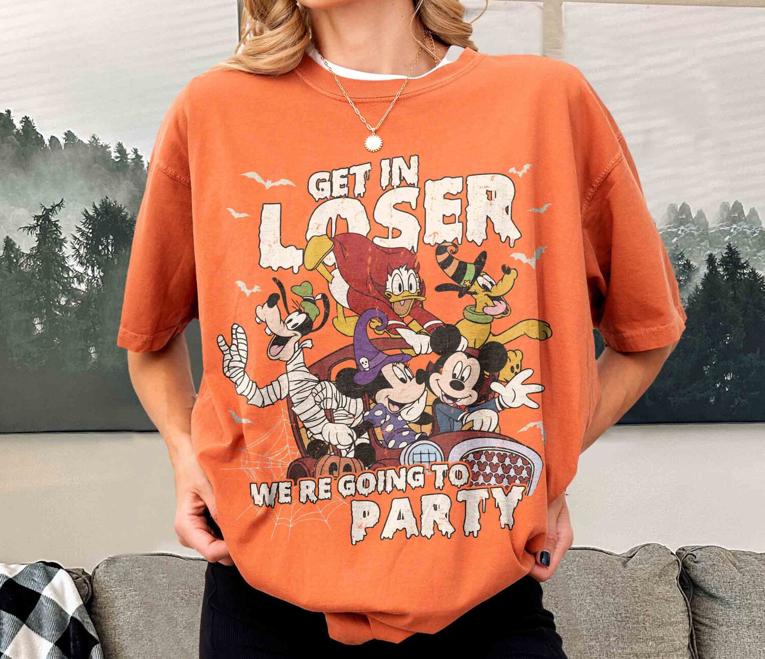 Mickey and Friends Halloween Party Shirt Not So Scary Halloween Halloween Gift Tee image 3