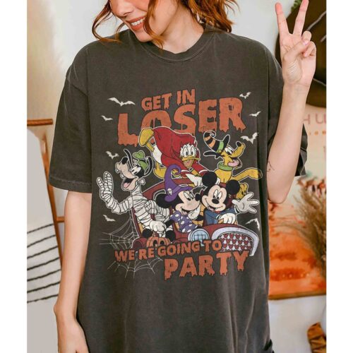 Mickey and Friends Halloween Party Shirt Not So Scary Halloween Halloween Gift Tee image 0