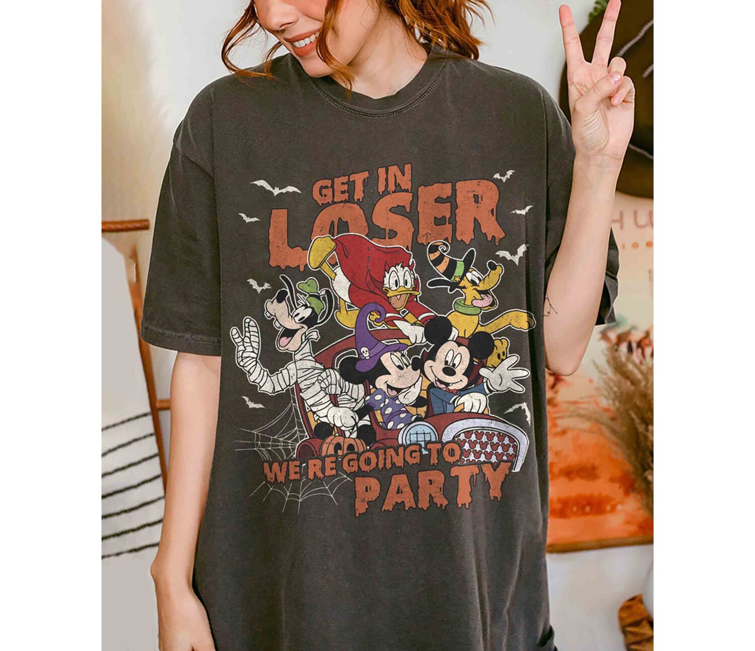 Mickey and Friends Halloween Party Shirt Not So Scary Halloween Halloween Gift Tee image 0