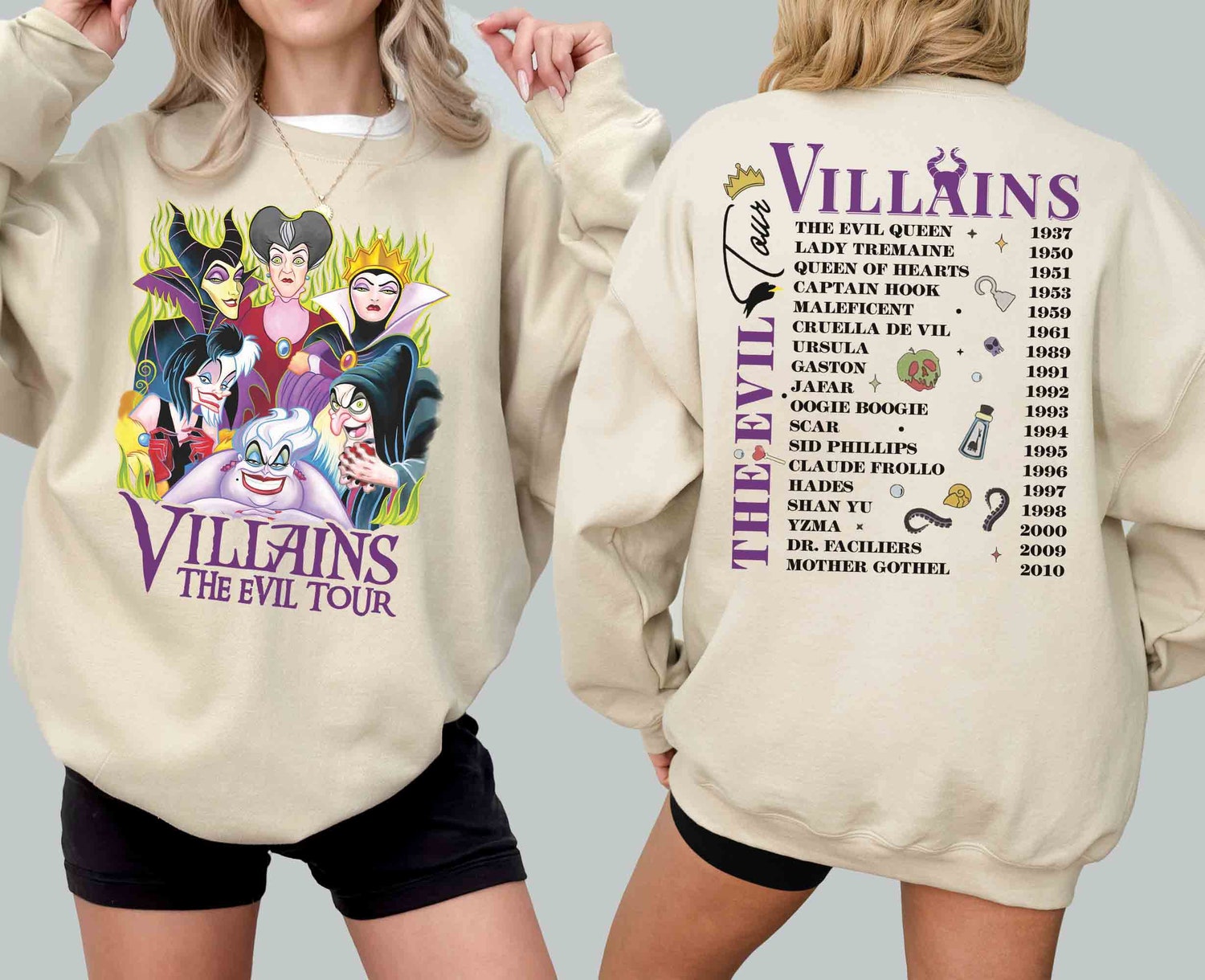 Retro Villains Halloween Shirt Disneyland Not So Scary Party Tee Halloween Gift image 1