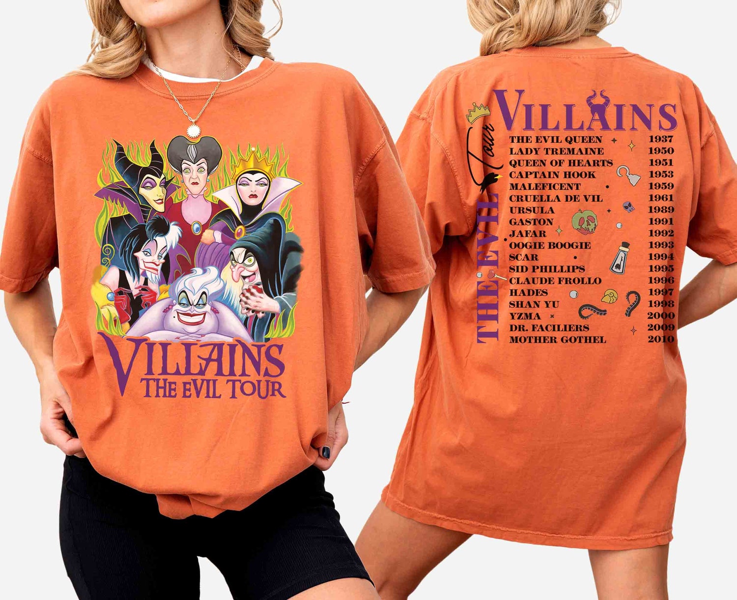 Retro Villains Halloween Shirt Disneyland Not So Scary Party Tee Halloween Gift image 2