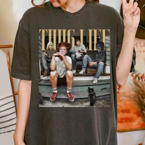 Hocus Pocus Thug Life Shirt Retro Witches Halloween Tee Sanderson Sisters Movie Shirt image 0