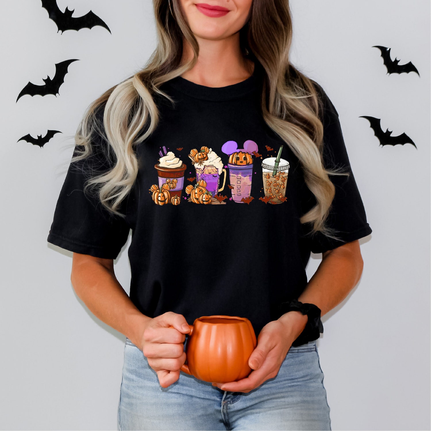 Halloween Pumpkin Spice Coffee Shirt - Family Halloween Costume Tee - Disneyland Fall Latte Shirt image 3