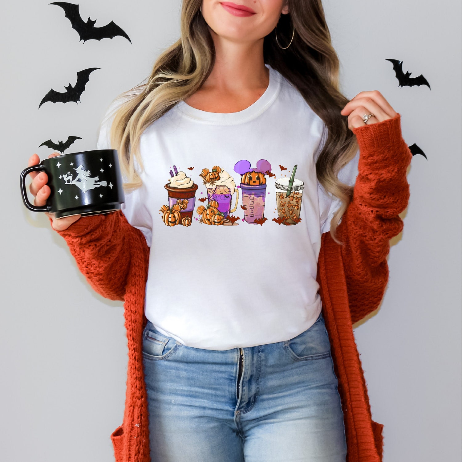 Halloween Pumpkin Spice Coffee Shirt - Family Halloween Costume Tee - Disneyland Fall Latte Shirt image 4