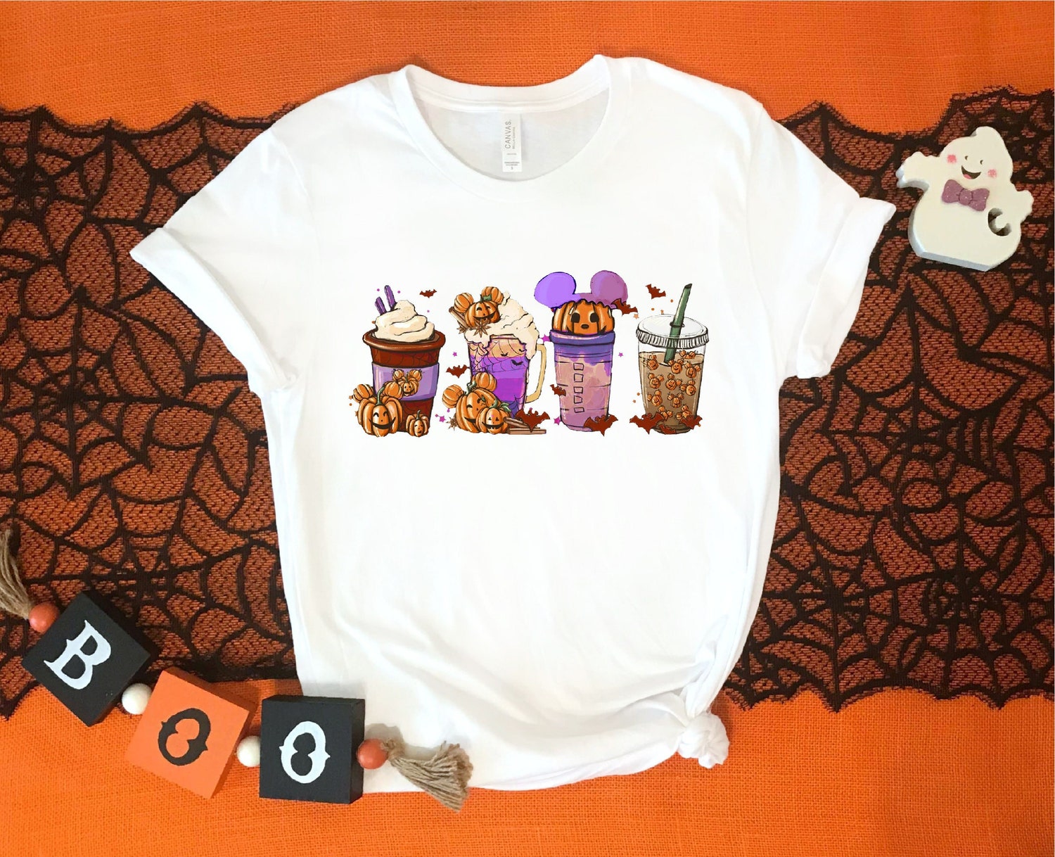 Halloween Pumpkin Spice Coffee Shirt - Family Halloween Costume Tee - Disneyland Fall Latte Shirt image 6