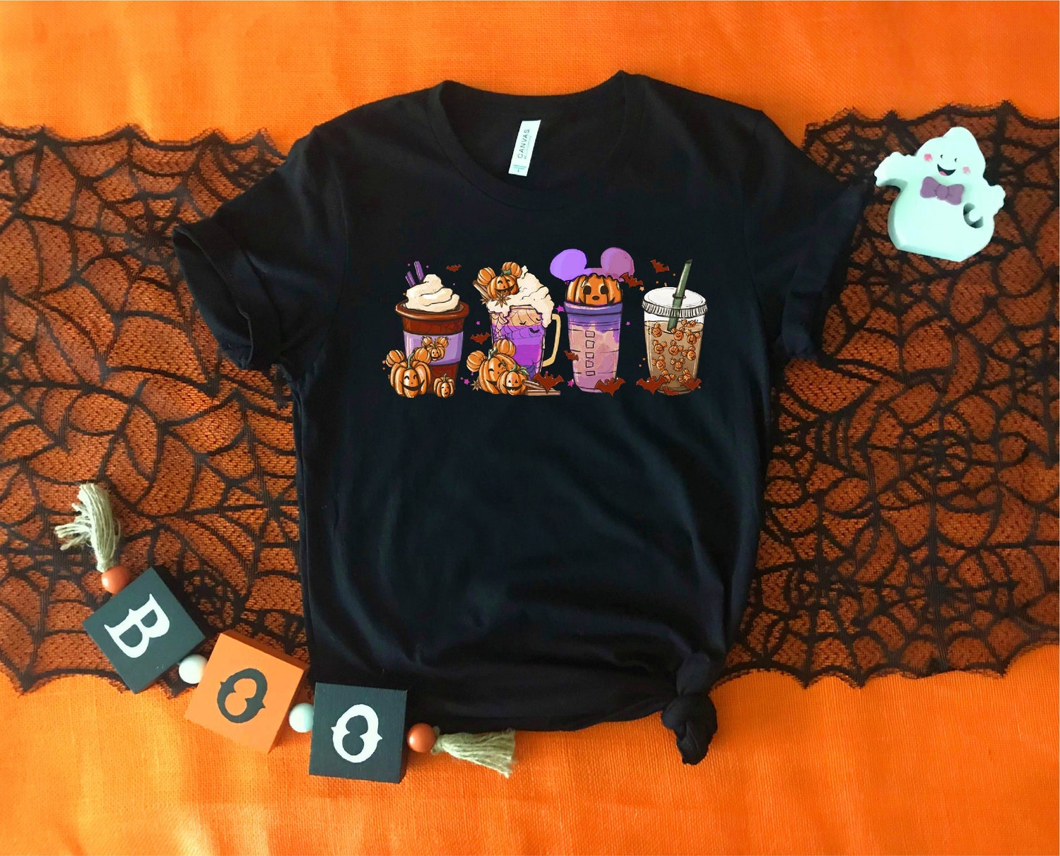 Halloween Pumpkin Spice Coffee Shirt - Family Halloween Costume Tee - Disneyland Fall Latte Shirt image 7